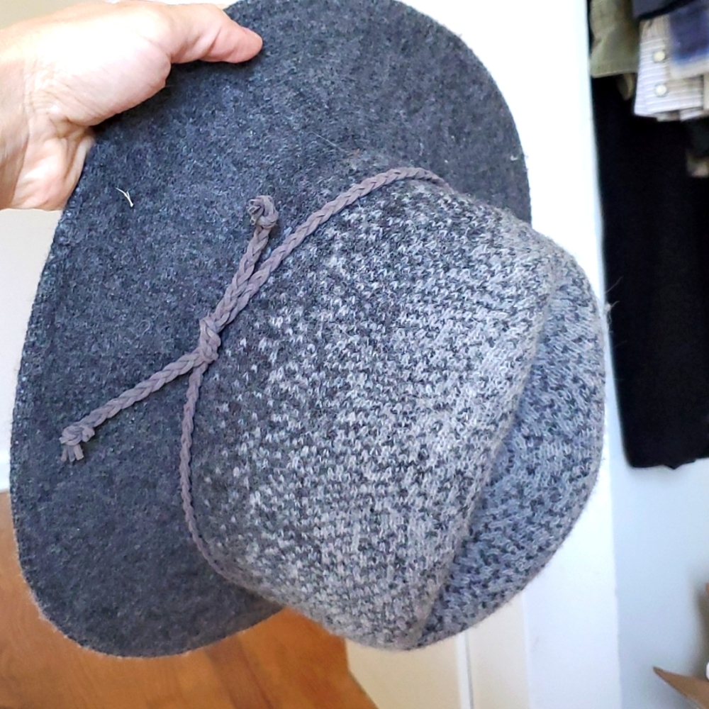 Grey wool hat